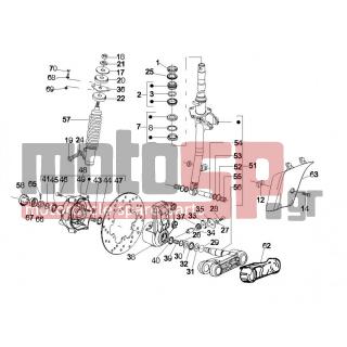 Vespa - LX 125 4T E3 2009 - Αναρτήσεις - Fork / bottle steering - Complex glasses - 177445 - ΡΟΔΕΛΛΑ