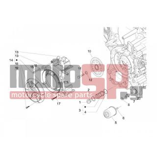 Vespa - LX 125 4T IE E3 TOURING 2011 - Κινητήρας/Κιβώτιο Ταχυτήτων - COVER flywheel magneto - FILTER oil - 259577 - ΒΙΔΑ