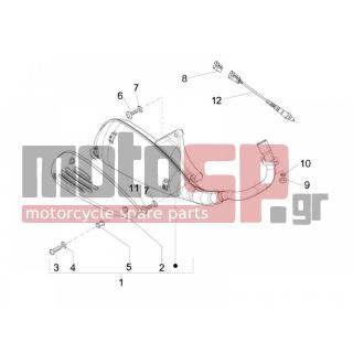 Vespa - LX 125 4T IE E3 TOURING 2011 - Exhaust - silencers - 584344 - ΑΙΣΘΗΤΗΡΑΣ ΛΑΜΔΑ SCOOTER 125250 I-325m