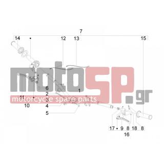 Vespa - LX 125 4T IE E3 TOURING 2011 - Frame - Wheel - brake Antliases - 123394 - ΒΙΔΑ M5,8X17,2