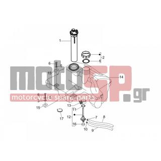 Vespa - LX 150 4T E3 2009 - Body Parts - tank - CM002903 - ΚΟΛΛΙΕΣ