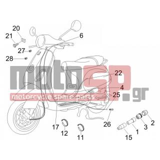 Vespa - LX 50 2T 2009 - Frame - cables - 564497 - ΛΑΜΑΚΙ