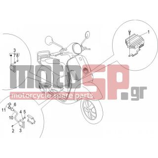 Vespa - LX 50 2T 2007 - Electrical - Voltage regulator -Electronic - Multiplier - 231571 - ΛΑΣΤΙΧΑΚΙ ΠΟΛ/ΣΤΗ SCOOTER-AΡΕ 703