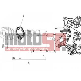 Vespa - LX 50 2T E2 TOURING 2013 - Κινητήρας/Κιβώτιο Ταχυτήτων - Complex cylinder-piston-pin