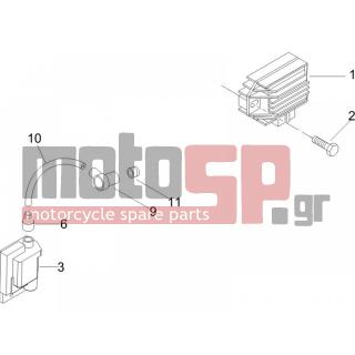 Vespa - LX 50 4T 2006 - Electrical - Voltage regulator -Electronic - Multiplier - 231571 - ΛΑΣΤΙΧΑΚΙ ΠΟΛ/ΣΤΗ SCOOTER-AΡΕ 703
