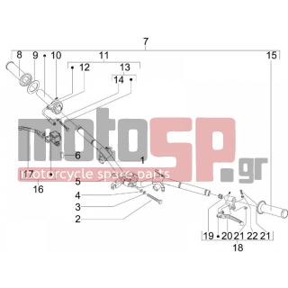Vespa - LX 50 4T-4V 2012 - Frame - Wheel - brake Antliases - 123394 - ΒΙΔΑ M5,8X17,2