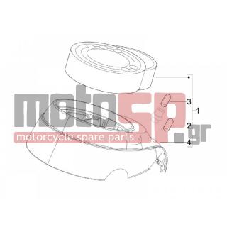 Vespa - LXV 50 2T NAVY 2007 - Electrical - Complex instruments - Cruscotto - 164634 - ΛΑΜΠΑ 12V 1.2W T5 ΟΡΓΑΝΩΝ