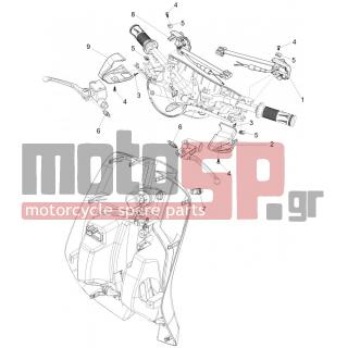 Vespa - PRIMAVERA 125 4T 3V IE 2015 - Electrical - Switchgear - Switches - Buttons - Switches - 1D000188 - ΔΙΑΚΟΠΤΗΣ ΦΛΑΣ VESPA PRIMAV-SPRINT