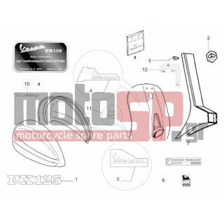 Vespa - PX 125 2011 - Body Parts - Signs and stickers - 673920 - ΑΥΤ/ΤΑ ΣΕΤ 