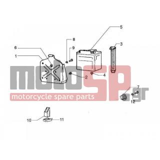Vespa - PX 125 30 ANNI 2007 - Electrical - Relay - Battery - Horn - 230750 - ΒΑΣΗ ΜΠΑΤΑΡΙΑΣ ARCOBALENO