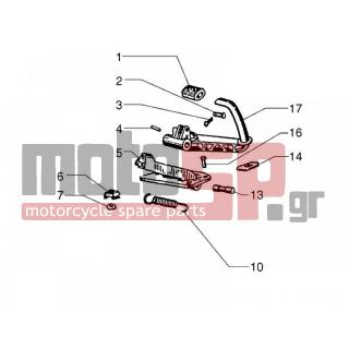 Vespa - PX 150 2012 - Frame - Pedals - Levers - 183124 - ΠΕΙΡΟΣ ΠΟΔΟΦΡΕΝΟΥ VESPA PX-PXE