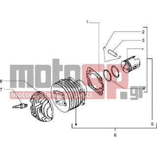 Vespa - PX 150 2014 - Κινητήρας/Κιβώτιο Ταχυτήτων - Complex cylinder-piston-pin