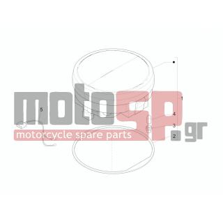 Vespa - PX 150 2012 - Electrical - Complex instruments - Cruscotto - 164634 - ΛΑΜΠΑ 12V 1.2W T5 ΟΡΓΑΝΩΝ