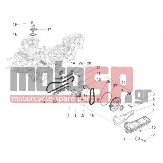 Vespa - S 125 4T 3V IE 2012 - Engine/Transmission - OIL PUMP - B016792 - ΒΙΔΑ M6X30