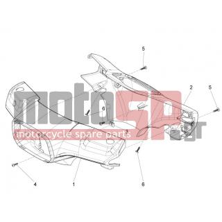 Vespa - S 125 4T 3V IE 2012 - Εξωτερικά Μέρη - COVER steering - 65426400BR - ΚΑΠΑΚΙ ΤΙΜ ΕΣ VESPA S 50-125 ΛΕΥΚΟ 544