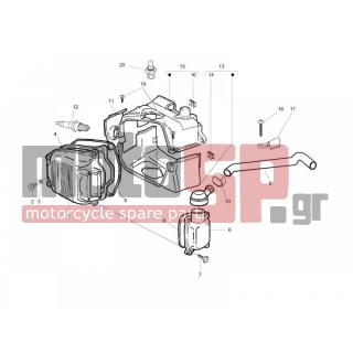 Vespa - S 125 4T IE E3 COLLEGE 2009 - Engine/Transmission - COVER head - 844349 - ΚΑΠΑΚΙ ΒΑΛΒΙΔΩΝ LIBERTY-FLY