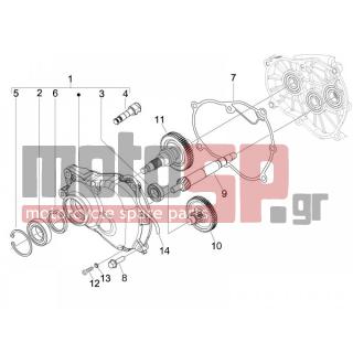 Vespa - S 125 4T IE E3 COLLEGE 2009 - Engine/Transmission - complex reducer - 82899R - ΤΣΙΜΟΥΧΑ ΔΙΑΦ/ΚΟΥ ΕΤ4 150/SP CITY ONE125