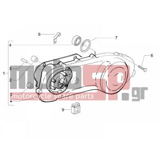 Vespa - S 50 2T COLLEGE 2008 - Engine/Transmission - COVER sump - the sump Cooling - 239388 - ΑΠΟΣΤΑΤΗΣ ΚΑΡΤΕΡ BEVERLY-NEXUS
