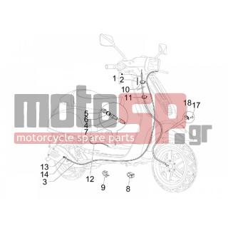 Vespa - S 50 2T COLLEGE 2012 - Frame - cables - 269572 - ΤΕΡΜΑΤΙΚΟ ΔΙΑΚΛΑΔΩΤΗΡΑ ΝΤΙΖΑΣ ΓΚΑΖΙΟΥ