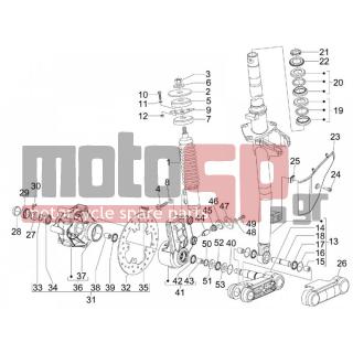 Vespa - S 50 4T 4V COLLEGE 2012 - Suspension - Fork / bottle steering - Complex glasses - 269118 - ΛΑΜΑΚΙ ΑΤΕΡΜ HEX GTX 125-180