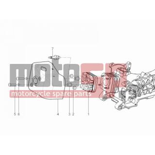 Vespa - SPRINT 50 2T 2V 2014 - Engine/Transmission - COVER head - 288531 - ΠΑΞΙΜΑΔΙ