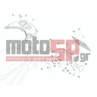 Vespa - SPRINT 50 2T 2V 2014 - Body Parts - Aprons back - mudguard - 290315 - ΑΝΑΚΛΑΣΤΗΡΑΣ ΛΑΣΠΩΤΗΡΑ FLY ΑΡ-ΔΕ