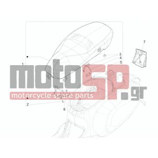 Vespa - SPRINT 50 2T 2V 2014 - Body Parts - Saddle / Seats - CM179302 - ΒΙΔΑ TORX M6x22