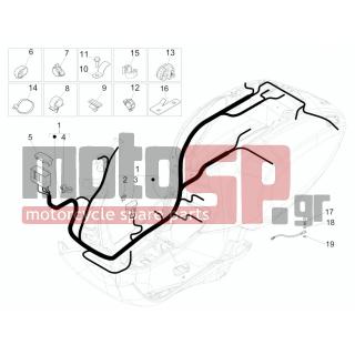 Vespa - SPRINT 50 2T 2V 2014 - Electrical - Complex harness - CM006911 - ΕΛΑΣΜΑ