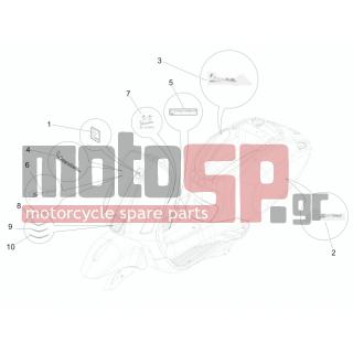 Vespa - SPRINT 50 4T 4V 2014 - Εξωτερικά Μέρη - Signs and stickers - 656219 - ΣΗΜΑ ΠΟΔΙΑΣ 